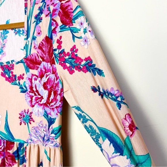 BE THE BEST YOU Taupe Floral Tiered Dress - Picture 8 of 10